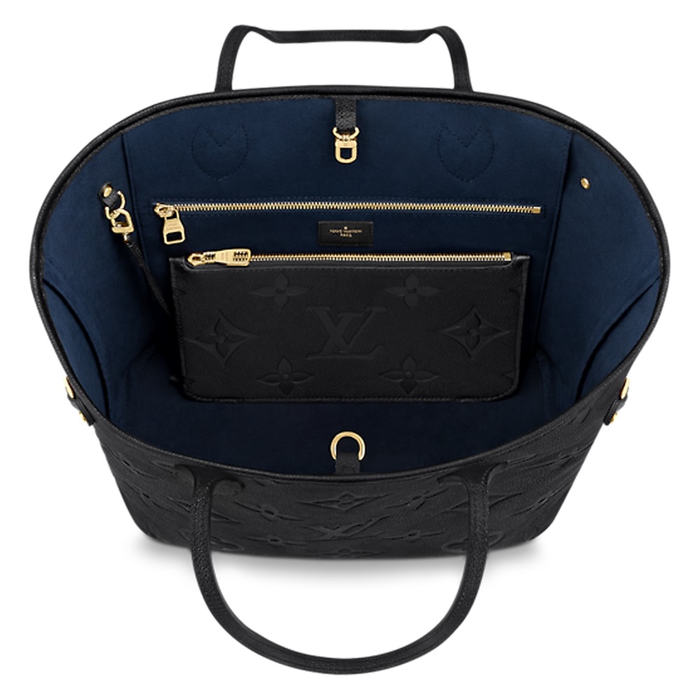 Louis Vuitton Limited Edition Black Leather Monogram Teddy Neverfull MM NM  Bag  Yoogis Closet