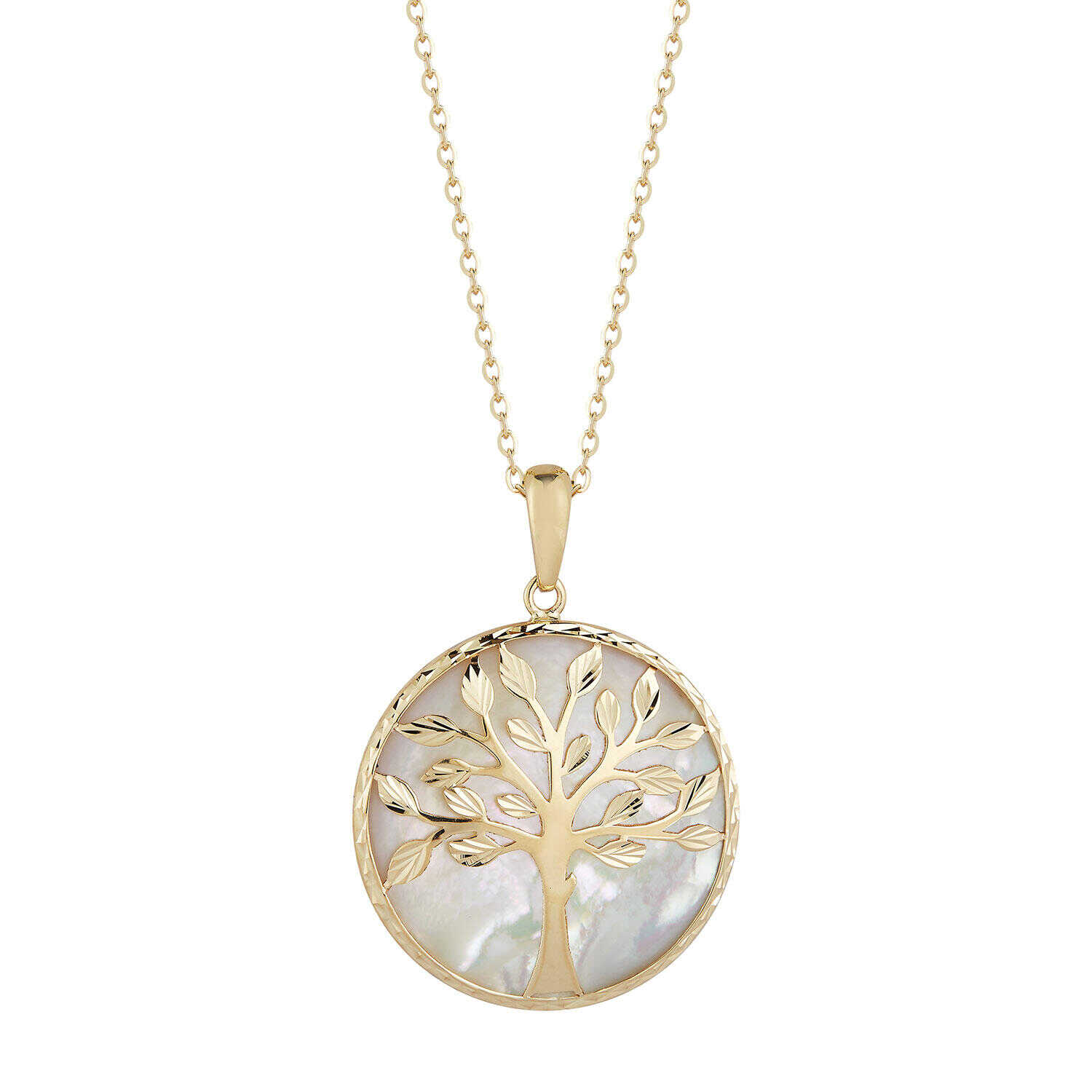 Solid gold tree on sale of life pendant