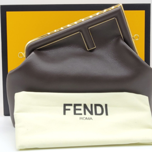 Lexzington - Home Of Prestigious Finds - Fendi First Medium Dark Brown Leather Bag